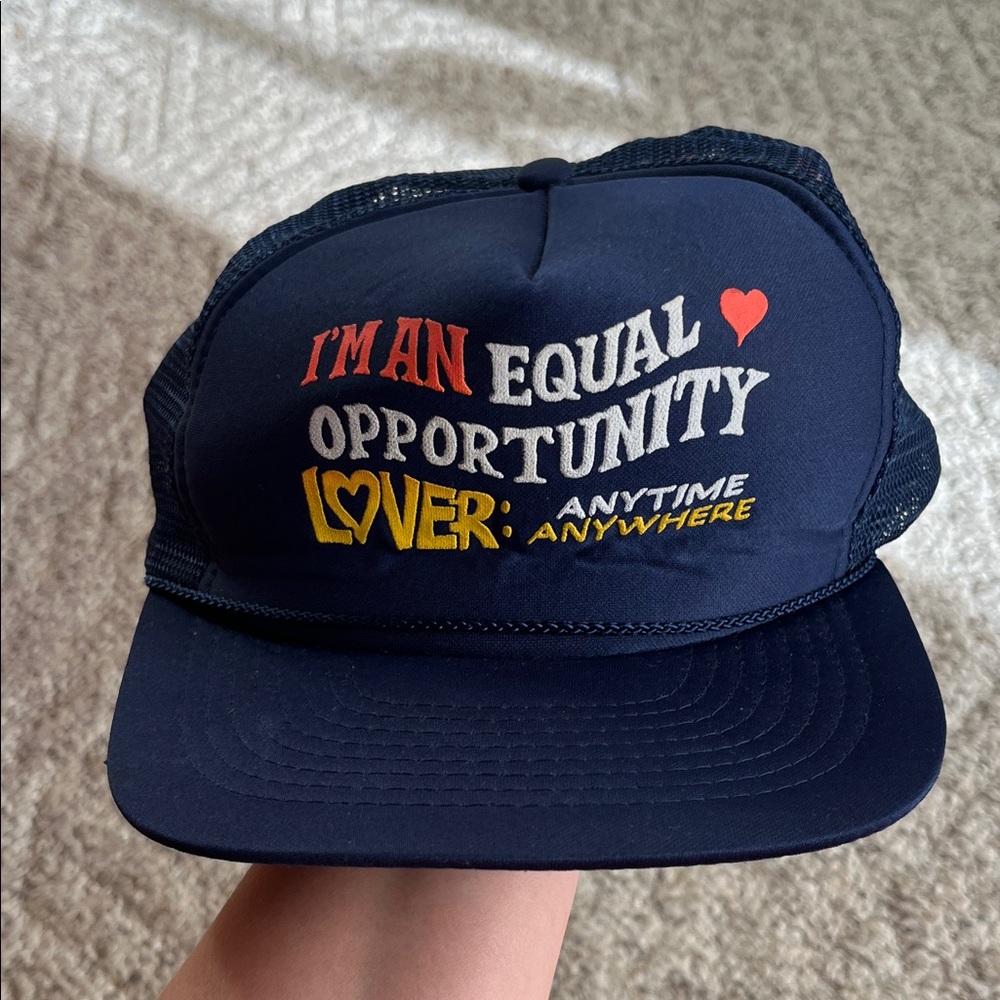 Vintage Navy Blue Trucker Hat